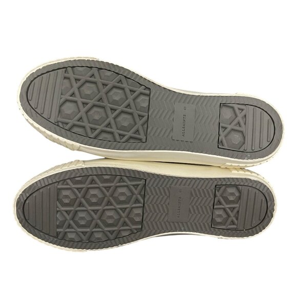 Allsaints Dana Ghost High-Top Sneaker Trainers Canvas, UK 9 US 11 WORN ONCE - Picture 9 of 10